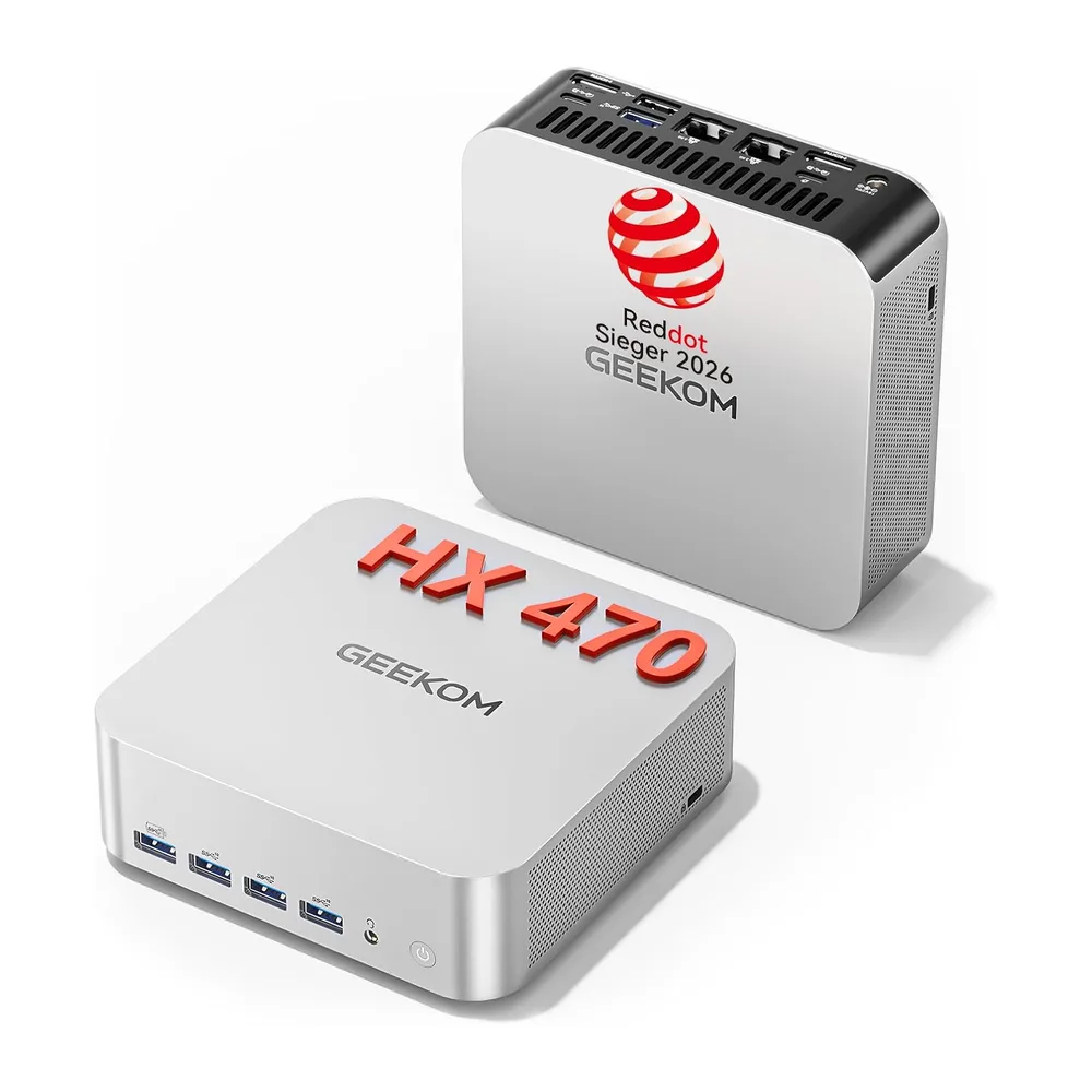 GEEKOM AI Mini PC A9 Max mit AMD Ryzen AI 9 HX 470