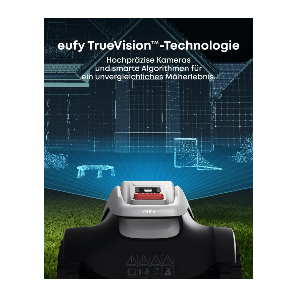 eufy E15 Mähroboter, Keine Signalausfälle, Kein RTK, TrueVision Technologie, Smart-Navigation, Garten bis — 3