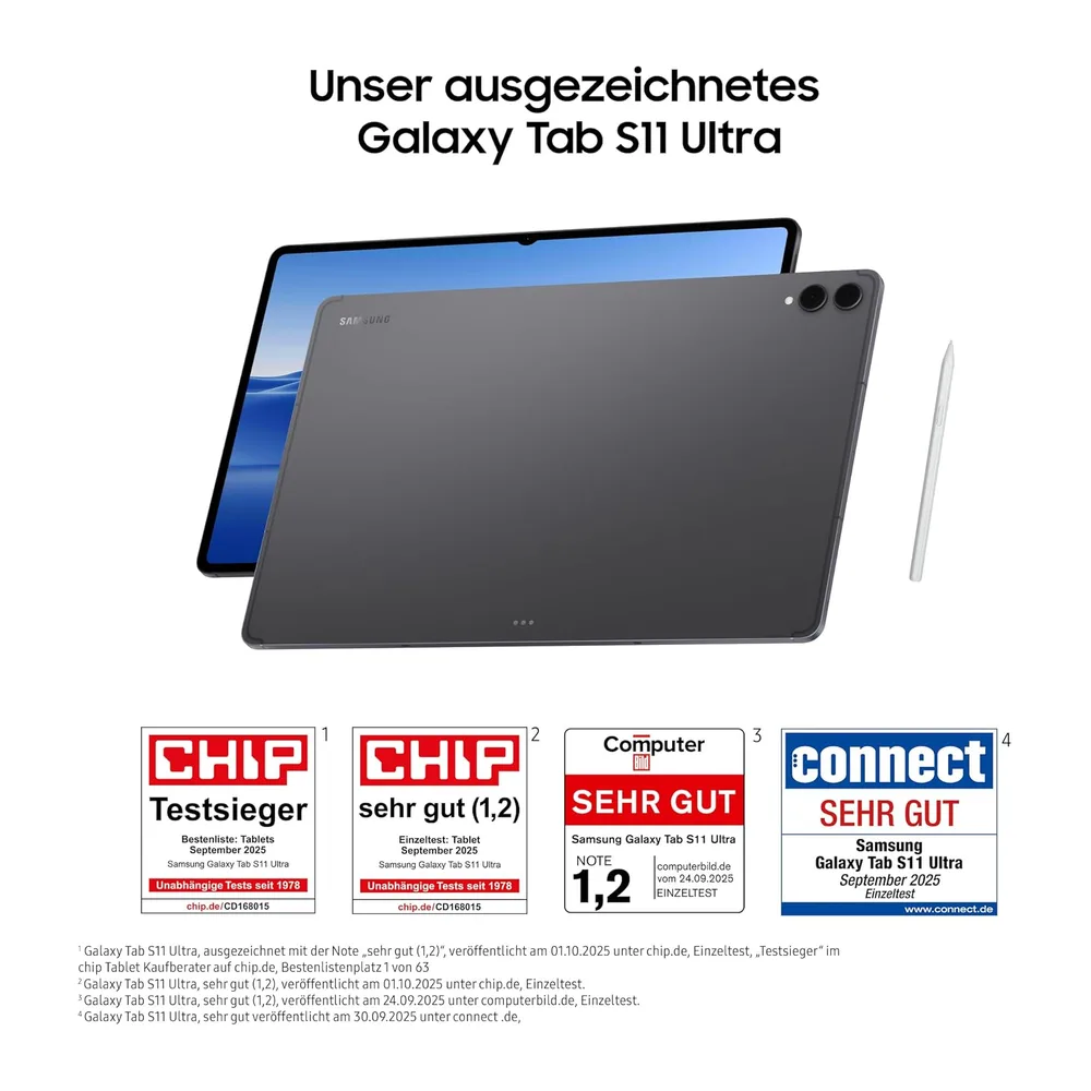 Samsung Galaxy Tab S11 Ultra, AI Tablet, Wi-Fi, Leichtes Design, Vielseitige KI-Tools, DeX, 256 GB Speicher, — 2