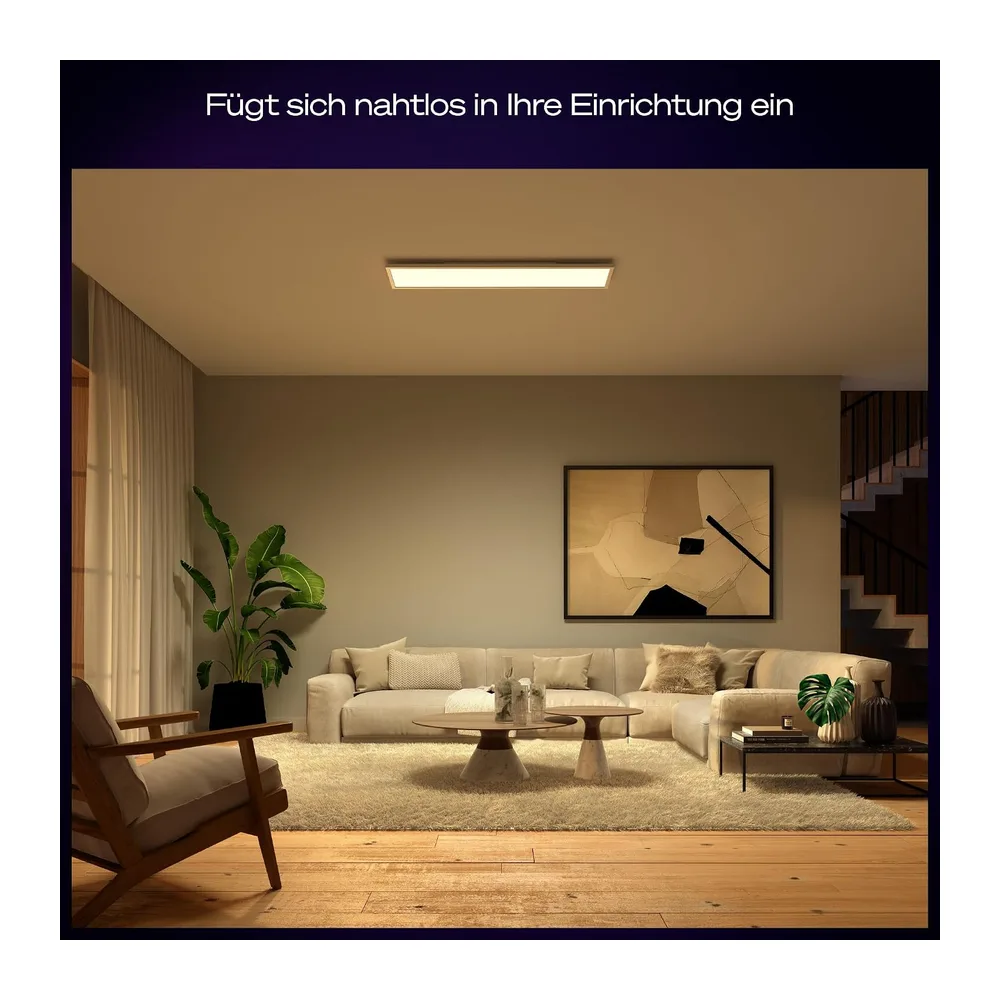 Philips Hue Surimu White & Color Ambiance Panel Deckenlampe 120x30cm — 3
