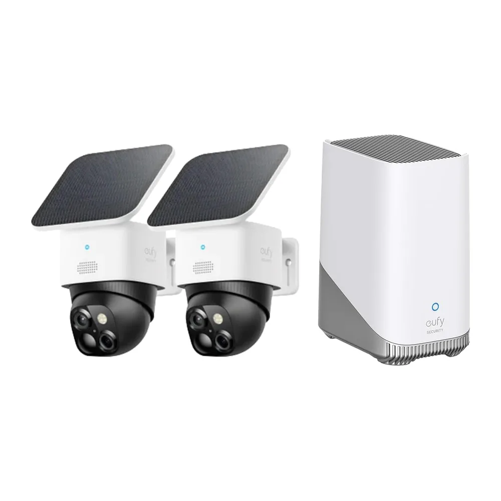 eufy SoloCam 2-Kamera-Set, Überwachungskamera Außen, ohne ABO, 4-GHz-WLAN