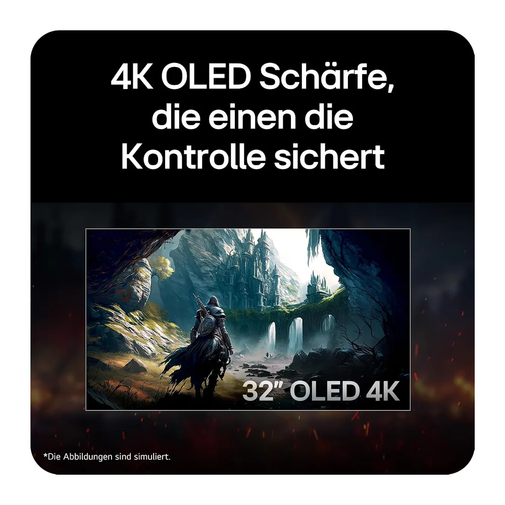 LG Ultragear™ 32GX870A-B 32 Zoll 4K UHD OLED Gaming-Monitor — 3