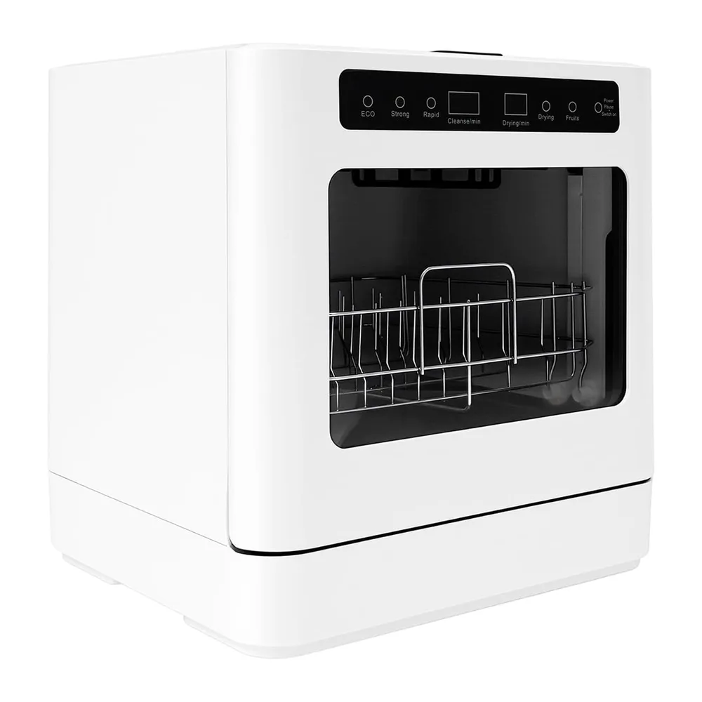 Mini Geschirrspüler 6-8 Maßgedecke Tischspülmaschine 800W Tischgeschirrspüler mit 4 Reinigungsmodi