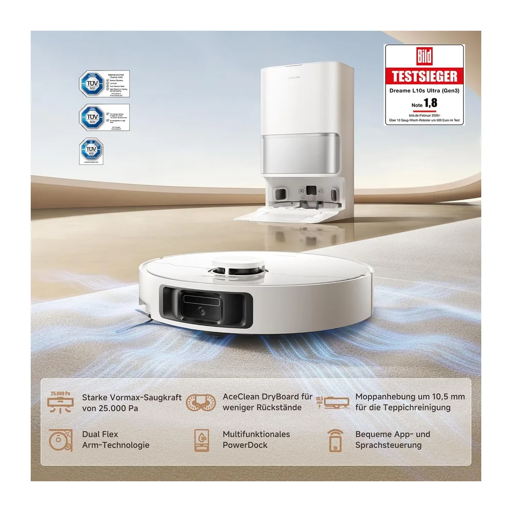 dreame L10s Ultra Gen 3 Kit Saugroboter mit Wischfunktion — 2