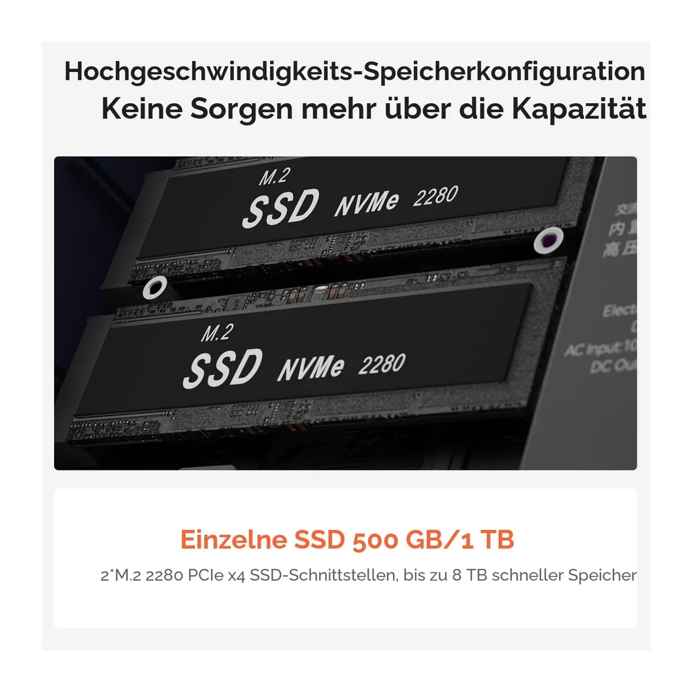 Beelink Mini PC EQR7, AMD Ryzen 7 7735U (8C/16T bis zu 4.75 GHz) — 6