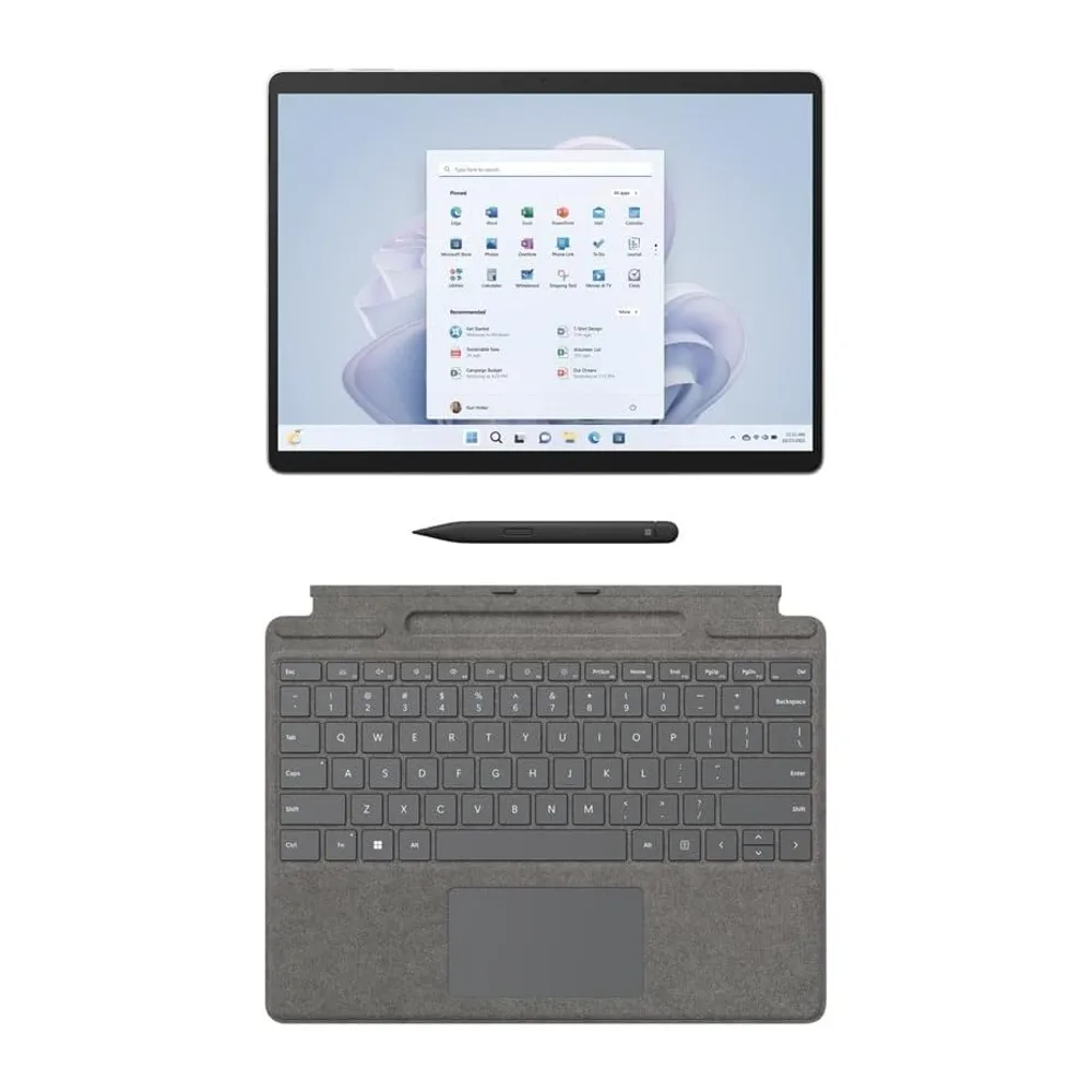 Microsoft Surface Pro 9 256 GB 33 cm (13 Zoll) Intel® Core™ i7 16 GB Wi-Fi 6E (802.11ax) Windows 11 Pro Platin — 3