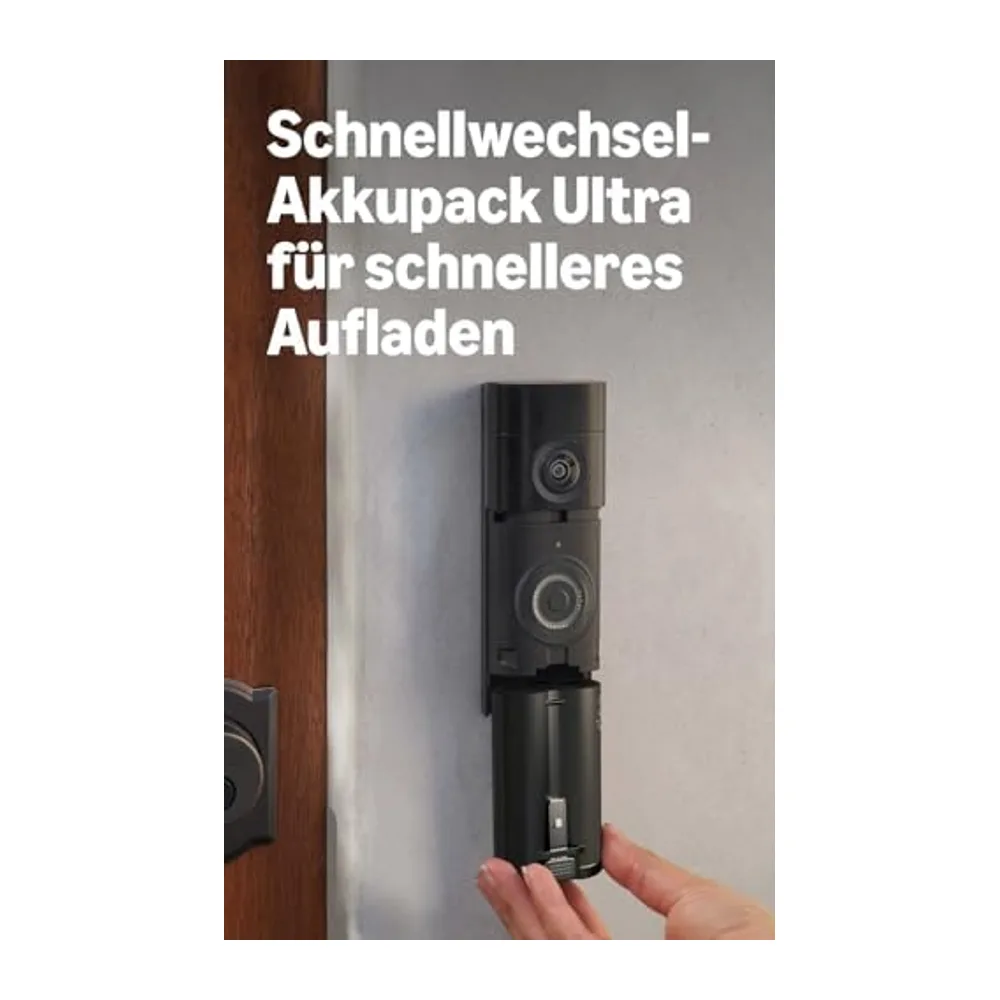 Ring Battery Video Doorbell 4K Pro, Akku-Videotürklingel (neueste Generation), Kabellose Türklingel-Kamera, — 4