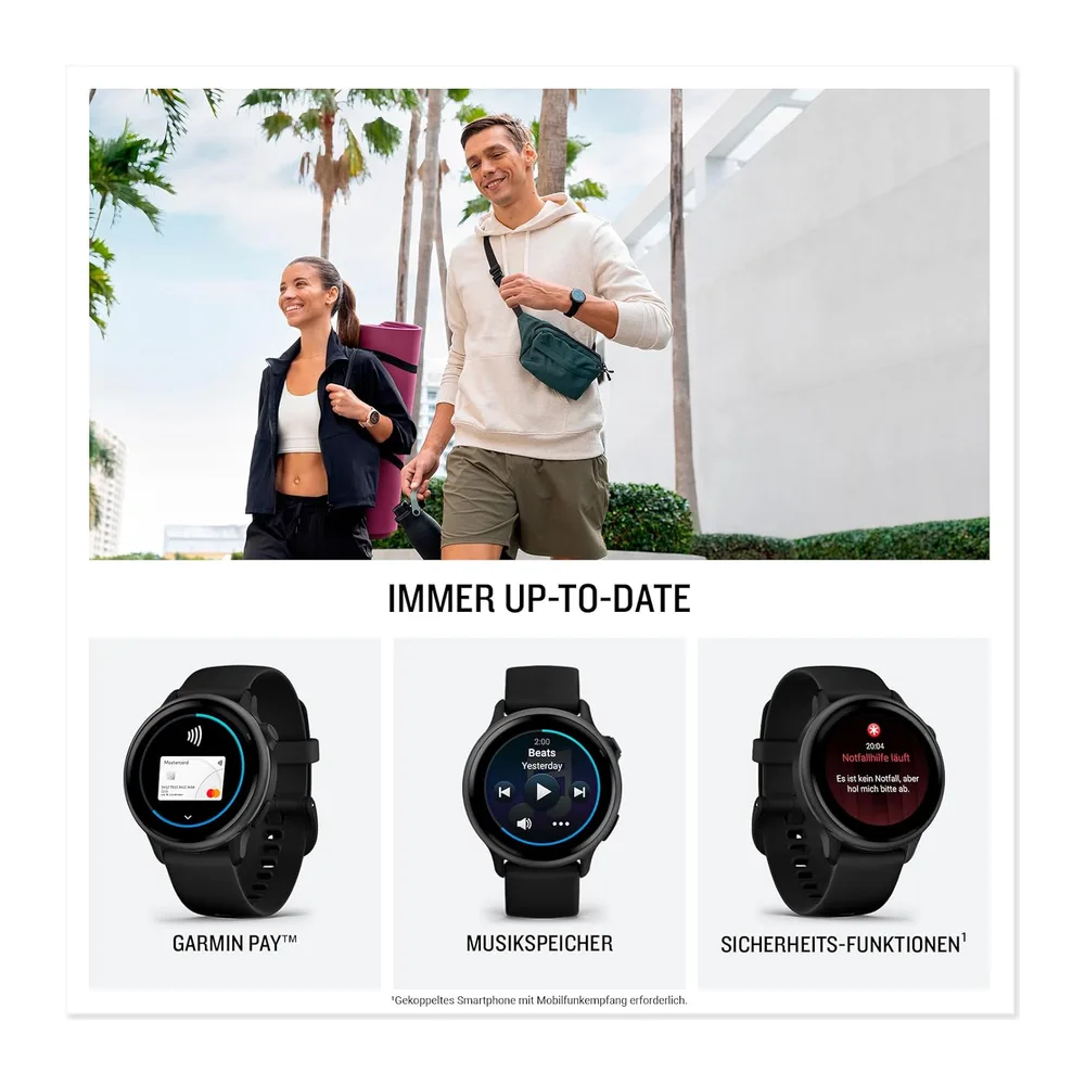 Garmin Vivoactive 6, 42 mm, GPS-Fitness-Smartwatch, Kieselgrau/Schiefergrau — 4