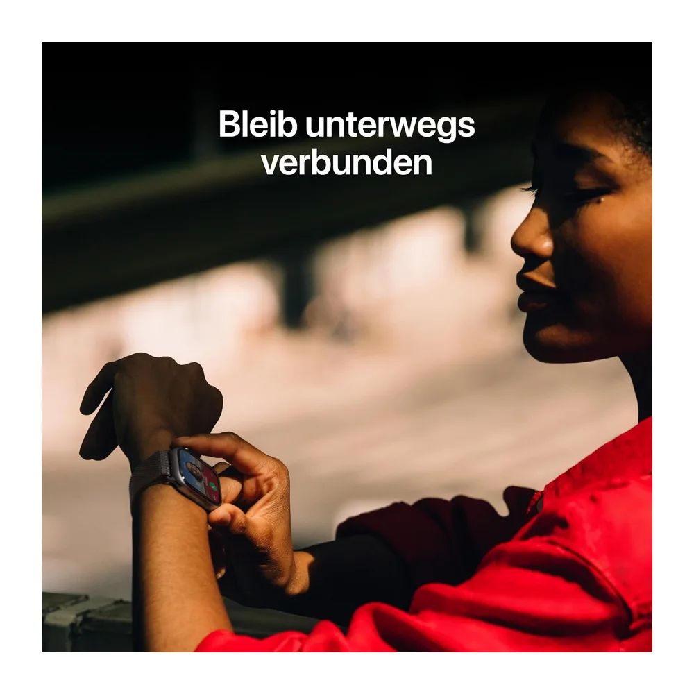 Apple Watch Series 11 GPS 46 mm Smartwatch mit Aluminiumgehäuse in Space Grau und Sportarmband in Schwarz — 5
