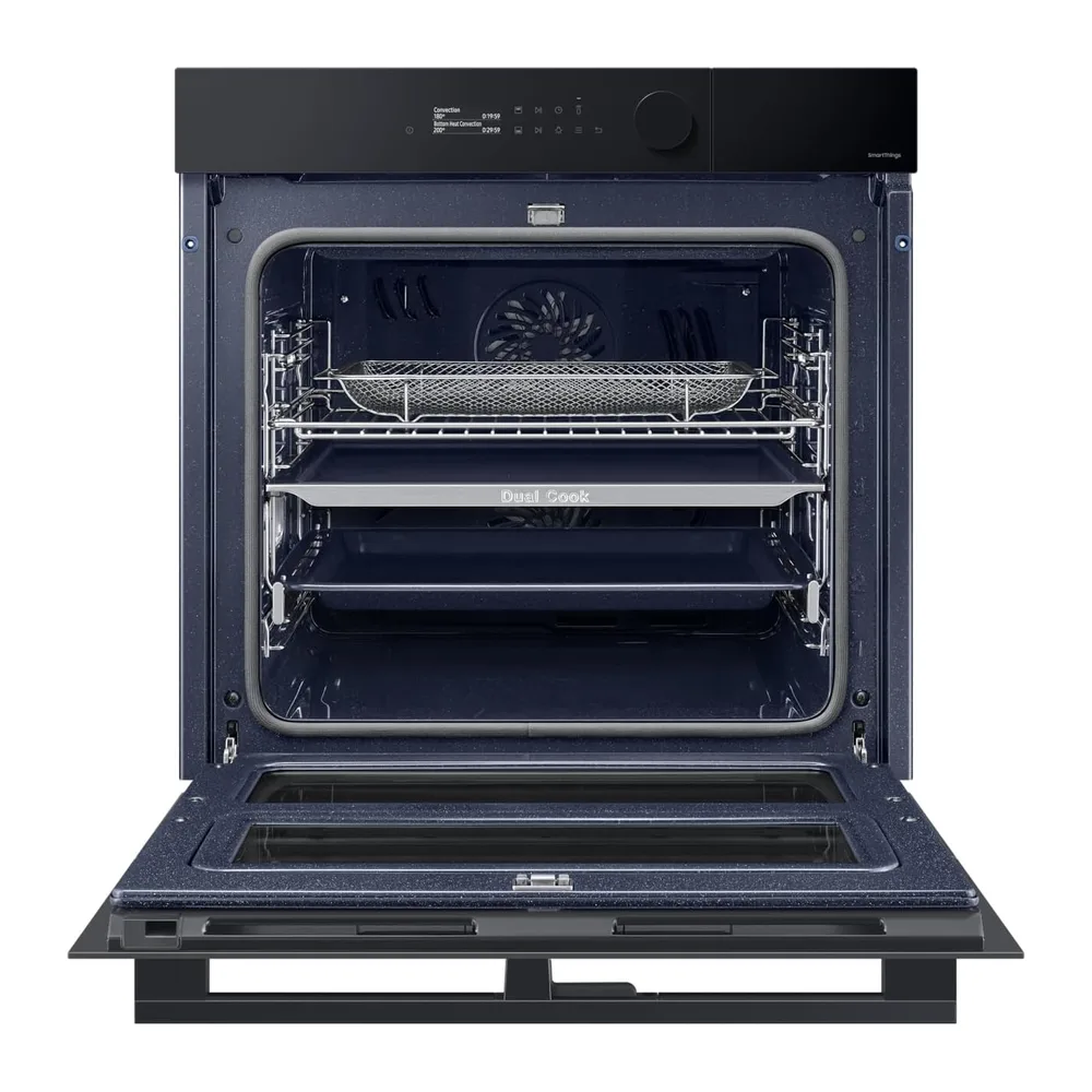 Samsung DualCook Flex Einbaubackofen, 76 l, Pyrolyse, Schwarzes Glas, Serie 5 [Energieklasse A+] — 3
