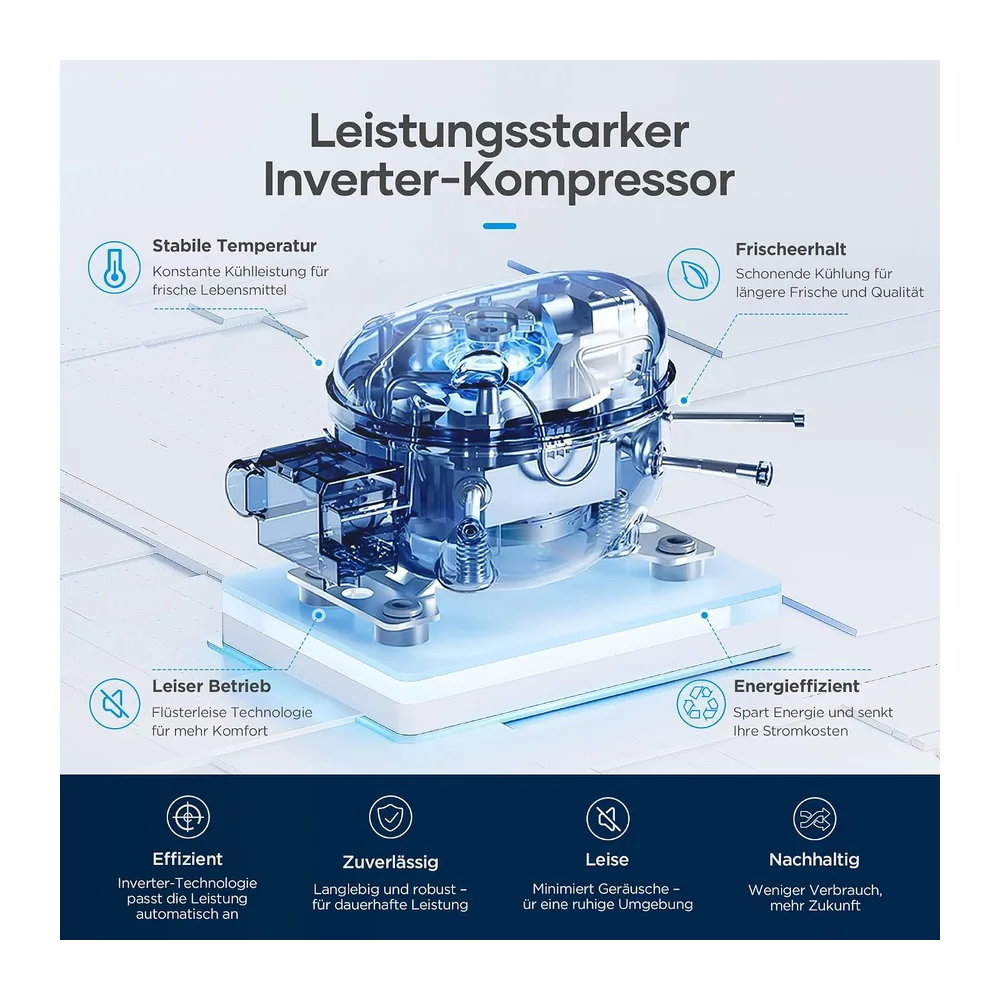 Midea Side-by-Side Kühlschrank 569 L, Eiswürfel- & Wasserspender, No Frost [Energieklasse E] — 4