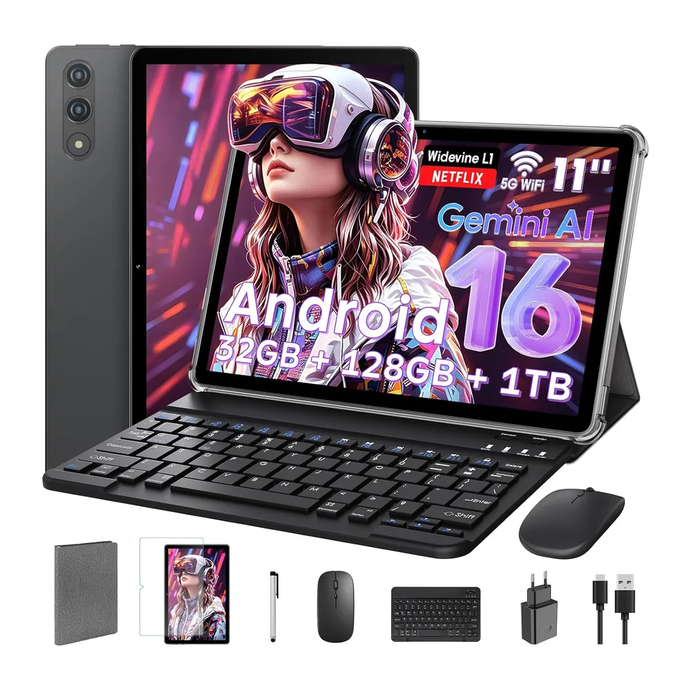 Raemond 11 Zoll Android 16 Tablet mit Gemini AI