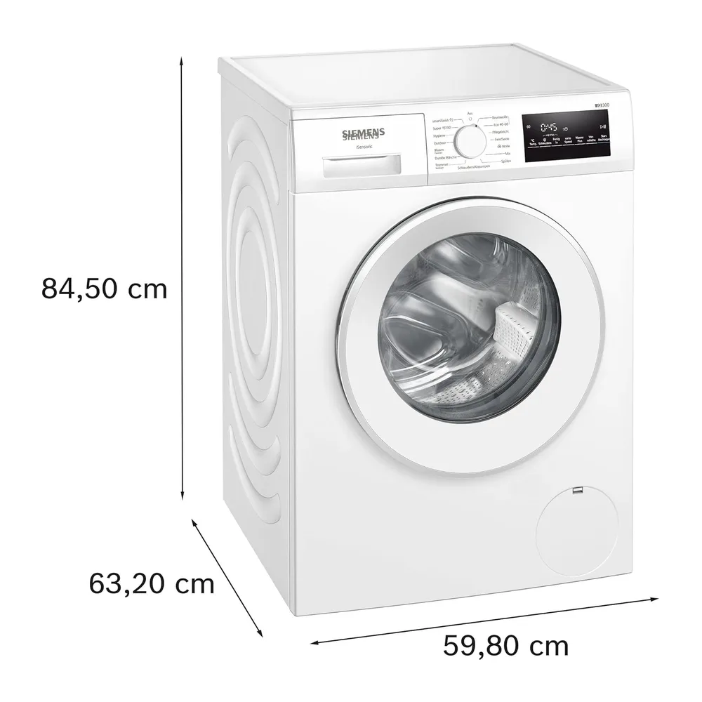 Siemens iQ300 Waschmaschine 8 kg 1400 UpM smartFinish WM14N271 [Energieklasse A] — 6