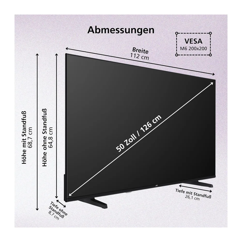JVC LT-50VRQ3555 QLED Fernseher 50 Zoll Fire TV 4K UHD Auflösung Smart TV — 3
