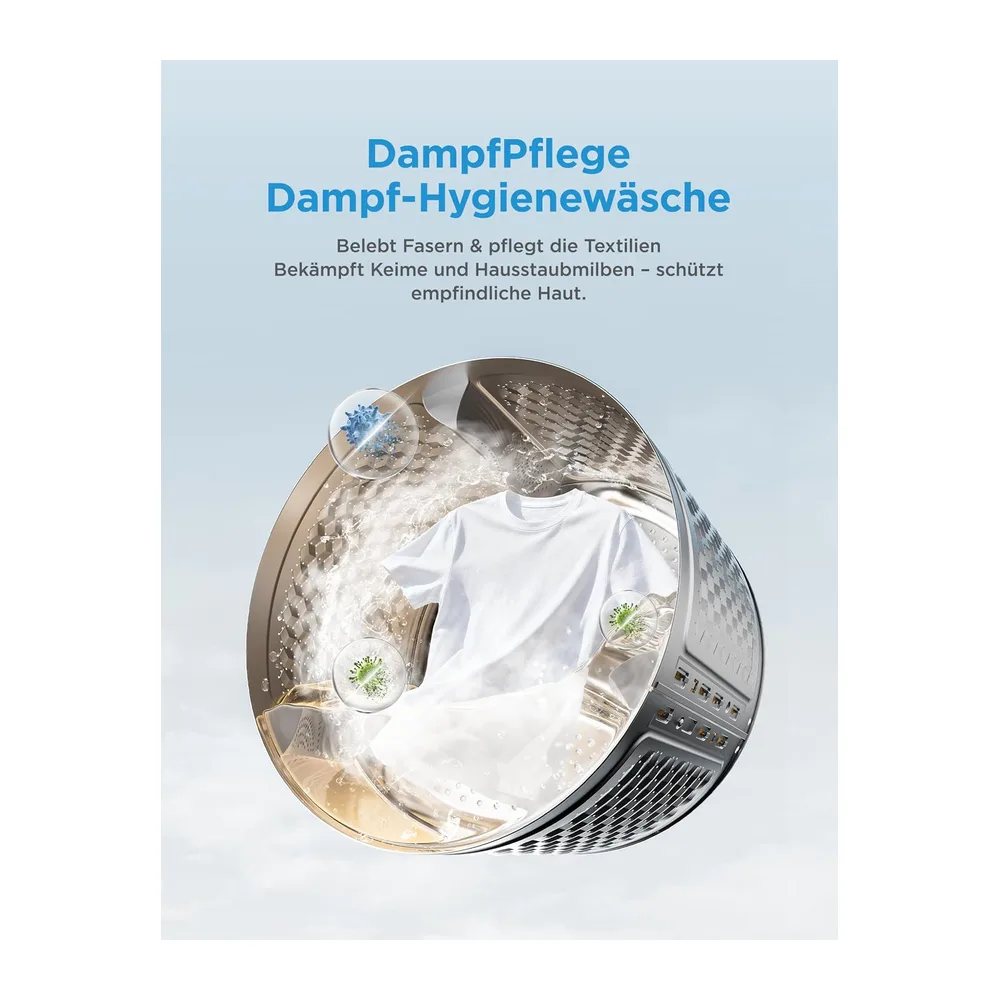 Midea Waschmaschine 8 kg Energieeffizienzklasse A-10% weiß MFV3EW80BA10 [Energieklasse A] — 4