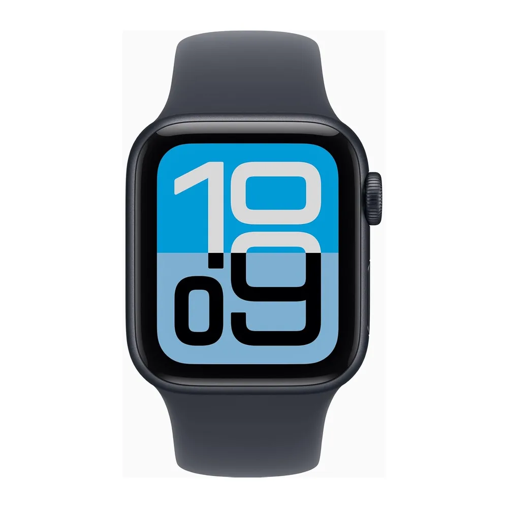 Apple Watch SE 3 [GPS + Cellular, 40mm] Aluminiumgehäuse Mitternacht met Sportarmband Mitternacht, S/M — 2