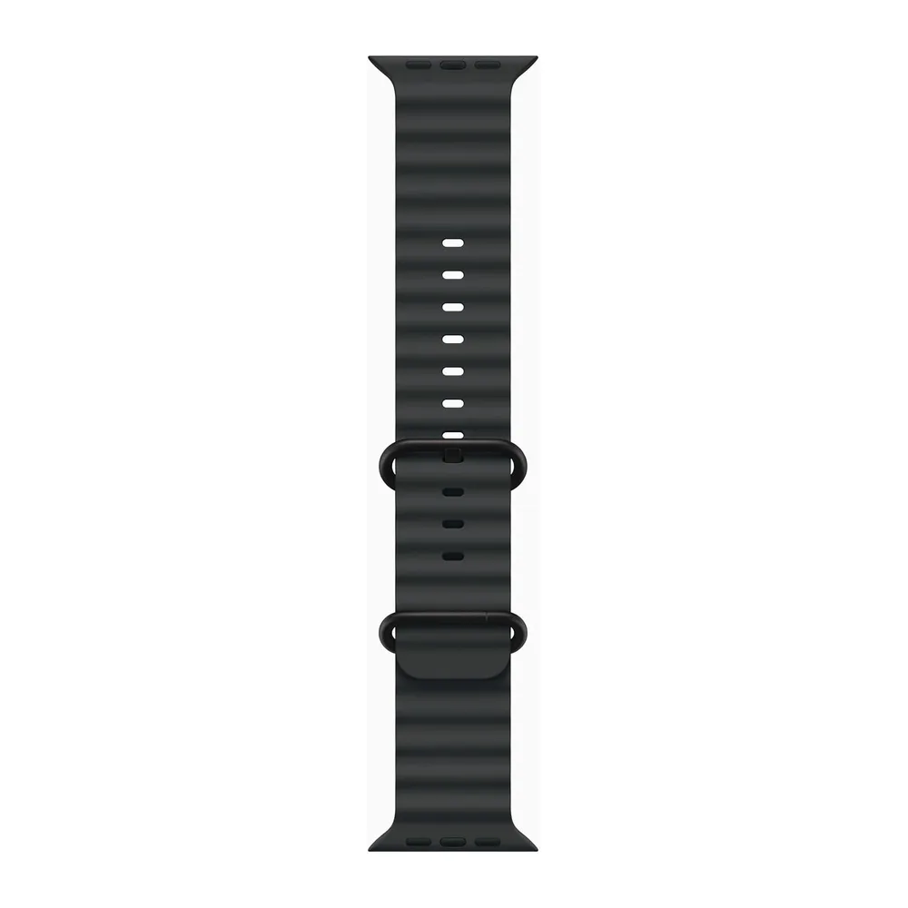 Apple Watch Ultra 3 [GPS + Cellular, 49mm] Titangehäuse Schwarz mit Ocean Armband Schwarz (Generalüberholt) — 3