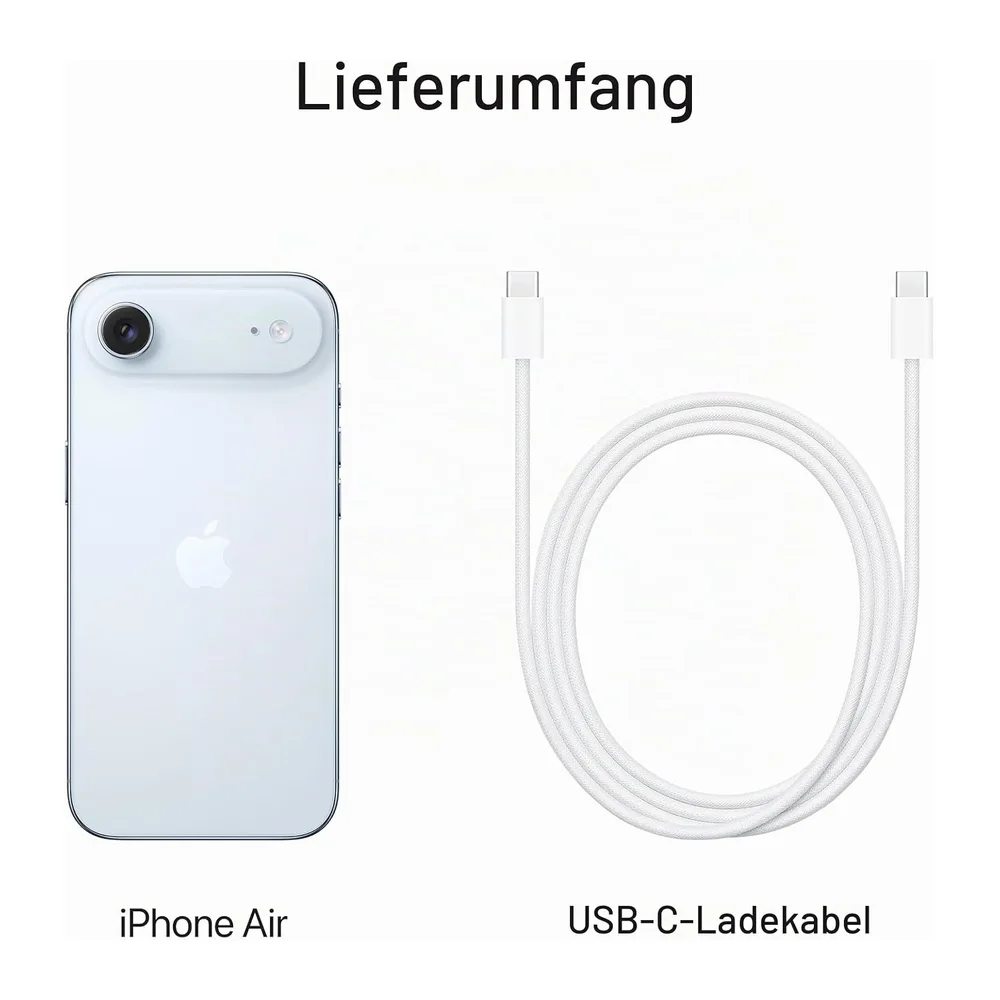 Apple iPhone Air, 256GB, SIM Global, Sky Blau- Unlocked (Generalüberholt) — 6
