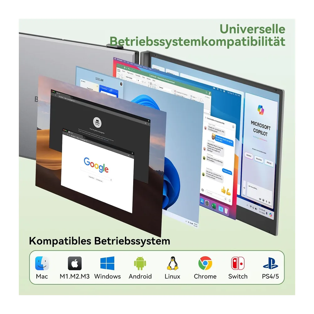 Blackview DCM8 Laptop Bildschirm Erweiterung 15,6" — 4