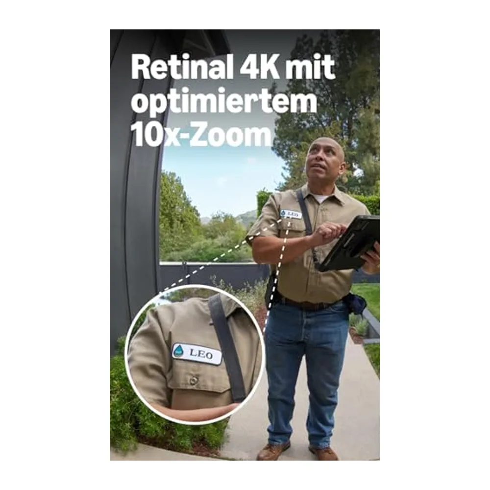 Ring Wired Video Doorbell 4K Elite, Videotürklingel, Kabel (neueste Gen.), Videotürklingel-Kamera, Retinal — 4