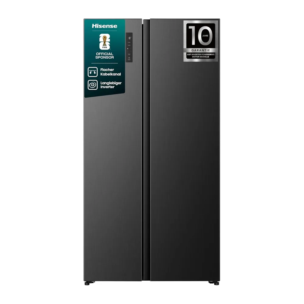 Hisense RS3P558NEFE Side-by-Side/ 544L/ Großes Fassungsvermögen/XXL Türfach/Multifunktionale