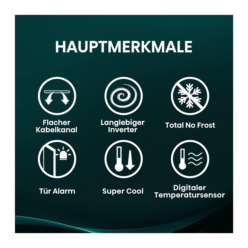 Hisense RS3P558NEFE Side-by-Side/ 544L/ Großes Fassungsvermögen/XXL Türfach/Multifunktionale — 3