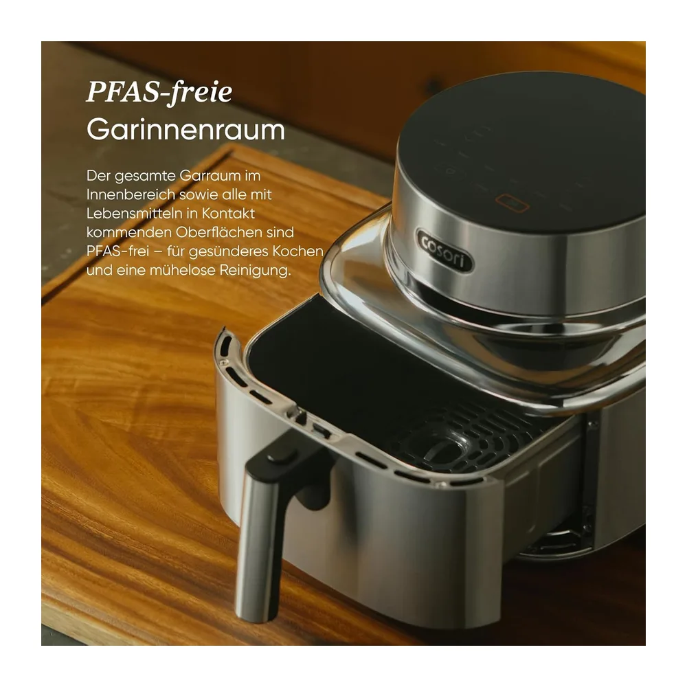 Cosori Airfryer, Iconic Single, 96% Metall, Mit nahezu plastikfreiem Design — 3