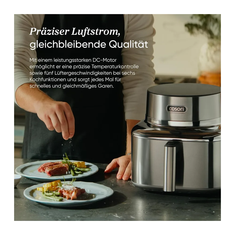 Cosori Airfryer, Iconic Single, 96% Metall, Mit nahezu plastikfreiem Design — 6