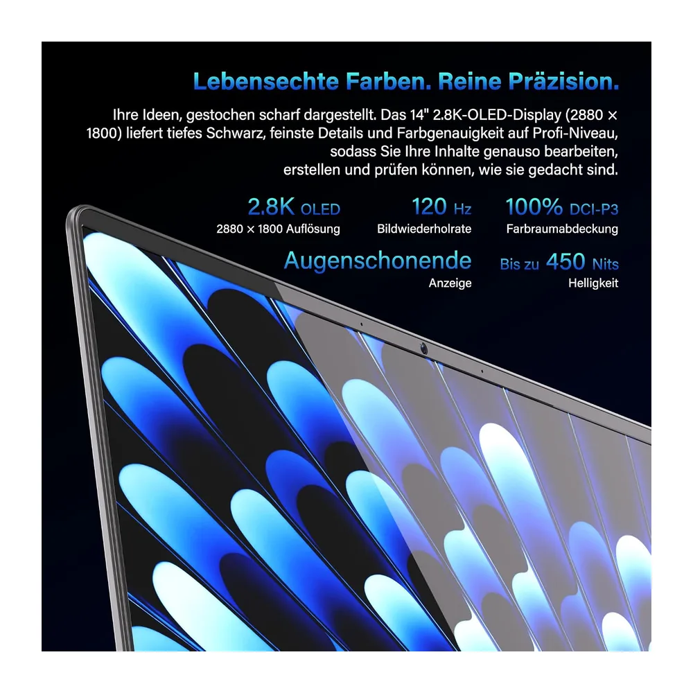 GEEKOM GeekBook X14 Pro Laptop, 999 g Ultraleicht, 14" 2.8K OLED Notebook — 4