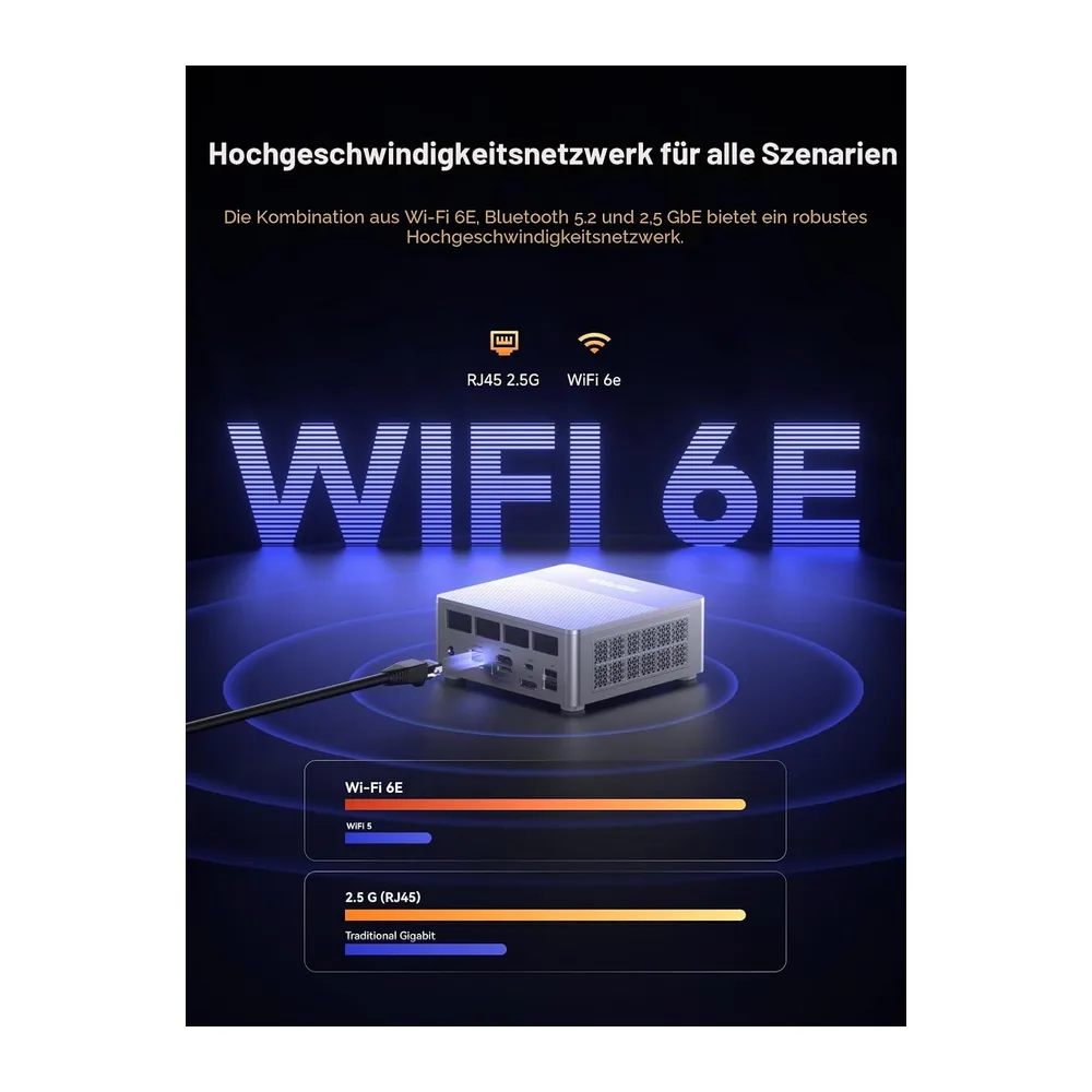 MINIS FORUM X1-Lite 255 Mini PC mit AMD Ryzen 7 255 (8C/16T) — 6