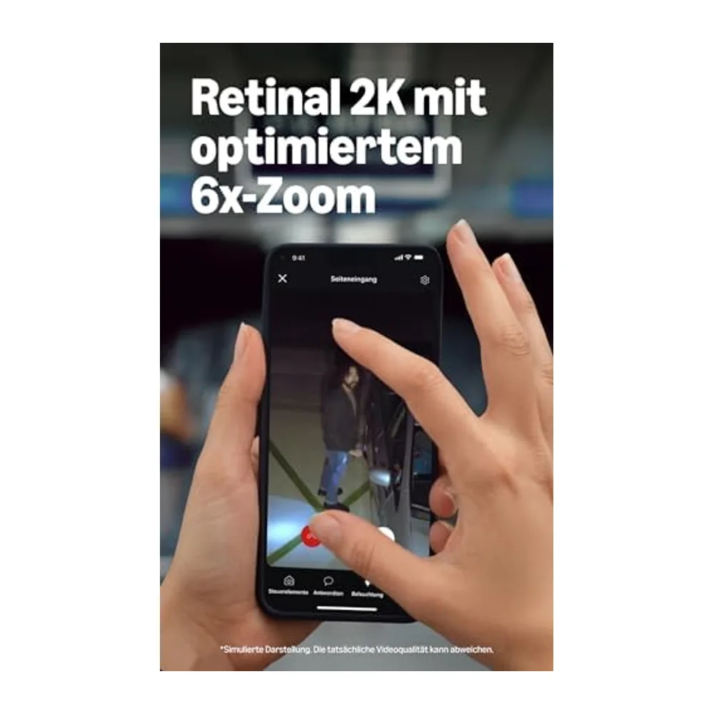 Ring Floodlight Camera 2K, Flutlichtkamera, festverdrahtet (neueste Gen.), Weitwinkel-Video in Retinal 2K, — 3