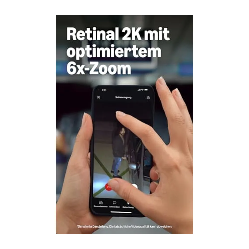 Ring Floodlight Camera 2K, Flutlichtkamera, festverdrahtet (neueste Gen.), Weitwinkel-Video in Retinal 2K, — 3