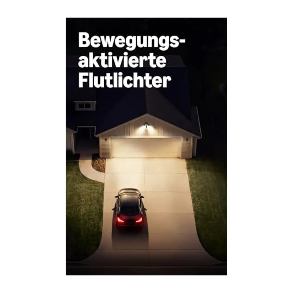 Ring Floodlight Camera 2K, Flutlichtkamera, festverdrahtet (neueste Gen.), Weitwinkel-Video in Retinal 2K, — 4