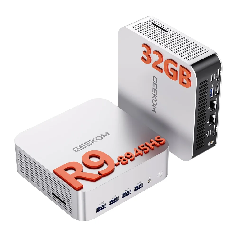 GEEKOM Business Mini PC AI A8 Max mit AMD Ryzen 9 8945HS
