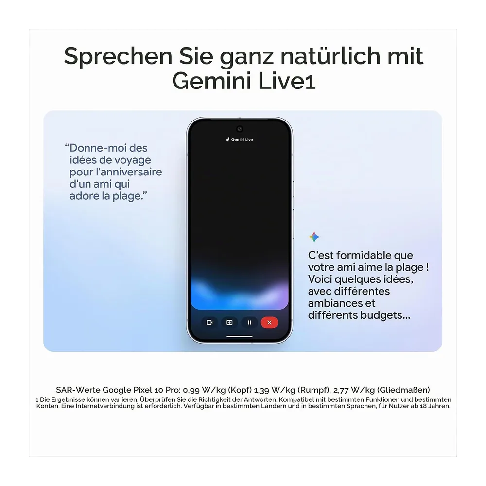 Google Pixel 10 Pro XL – Android-Smartphone ohne SIM-Lock mit Gemini, Dreifach-Rückkamera, mehr als 24 — 5