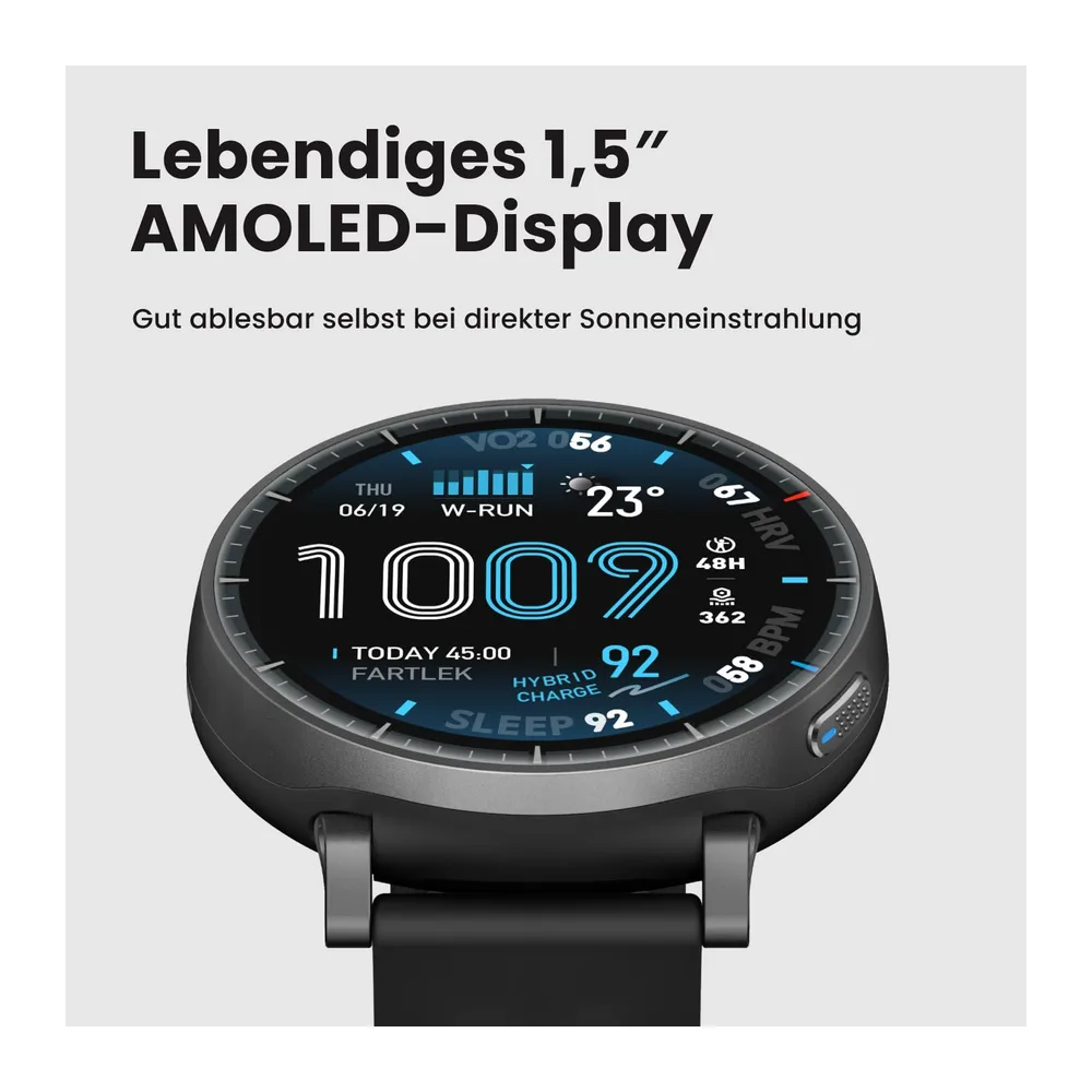 Amazfit Active Max 48mm Smartwatch 1,5" AMOLED-Display — 2