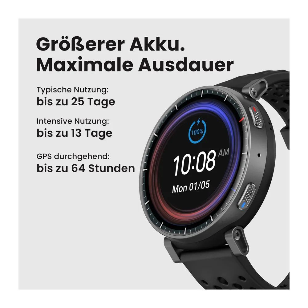 Amazfit Active Max 48mm Smartwatch 1,5" AMOLED-Display — 3