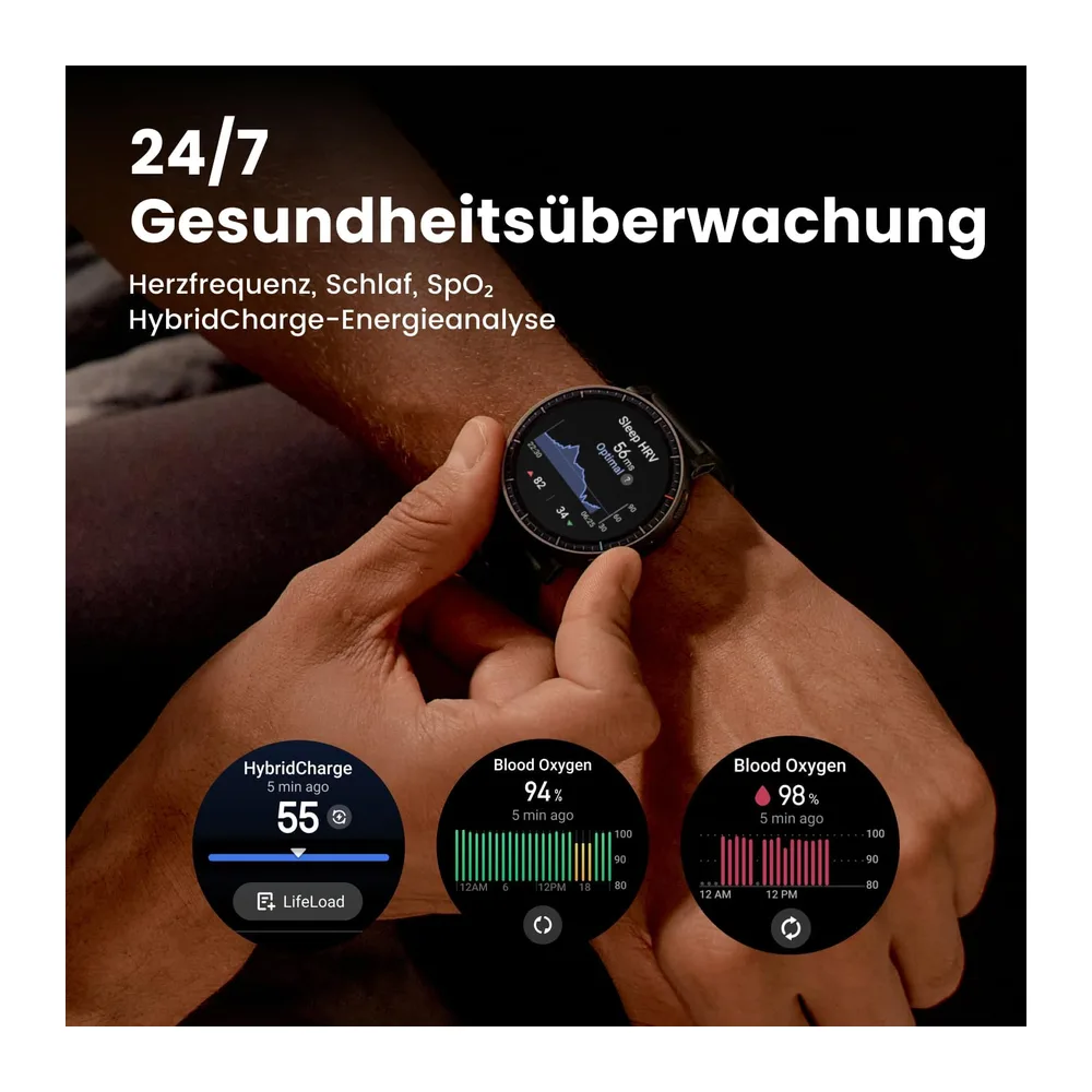 Amazfit Active Max 48mm Smartwatch 1,5" AMOLED-Display — 6