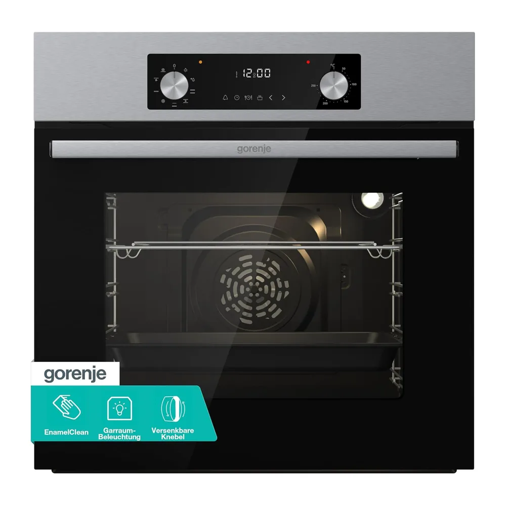 Gorenje BOA6737AO1X Einbaubackofen / 73 Liter/BigSpace/Heißluft / 250° maximale Ofentemperatur/EcoClean-Email