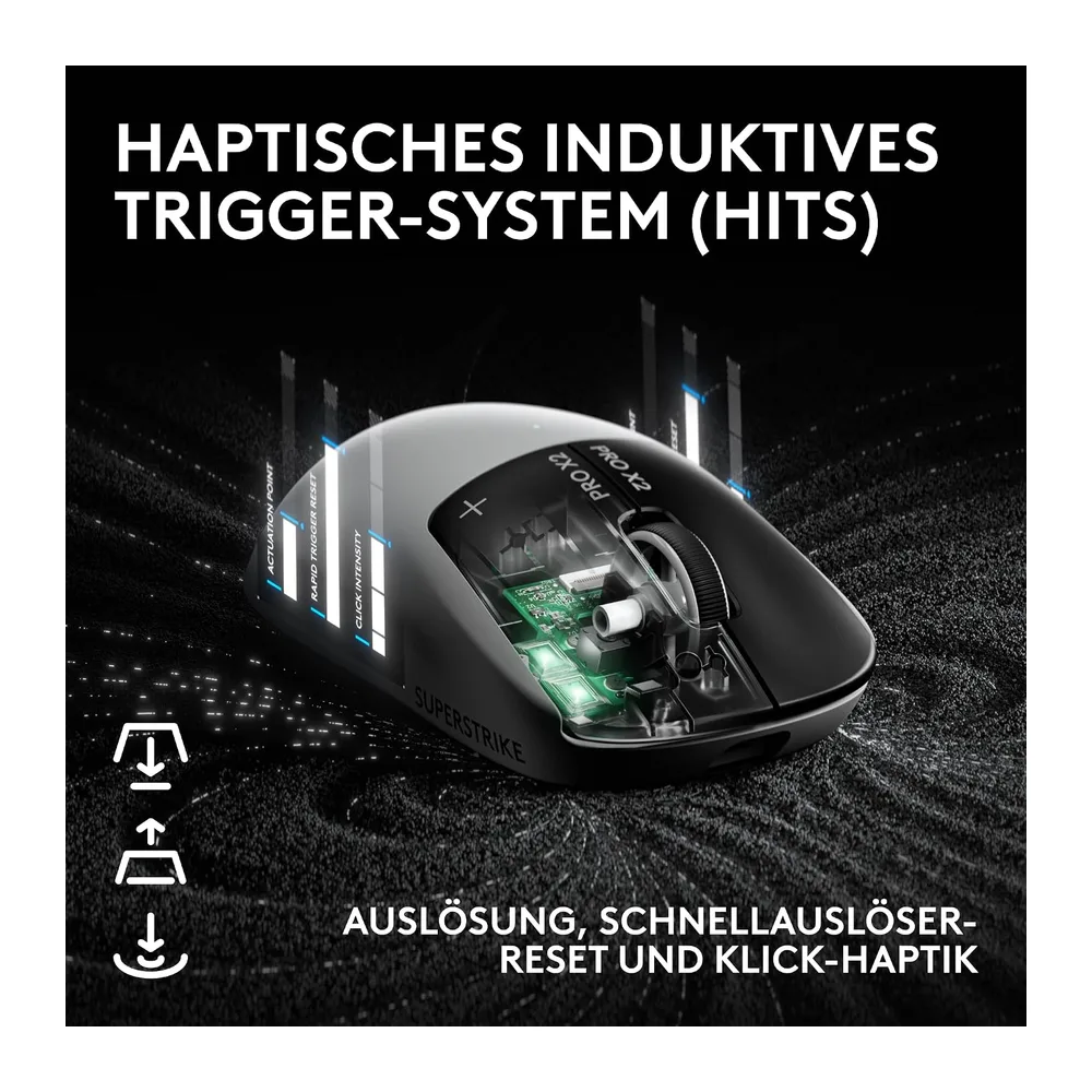 Logitech G PRO X2 SUPERSTRIKE LIGHTSPEED kabellose Gaming-Maus — 3