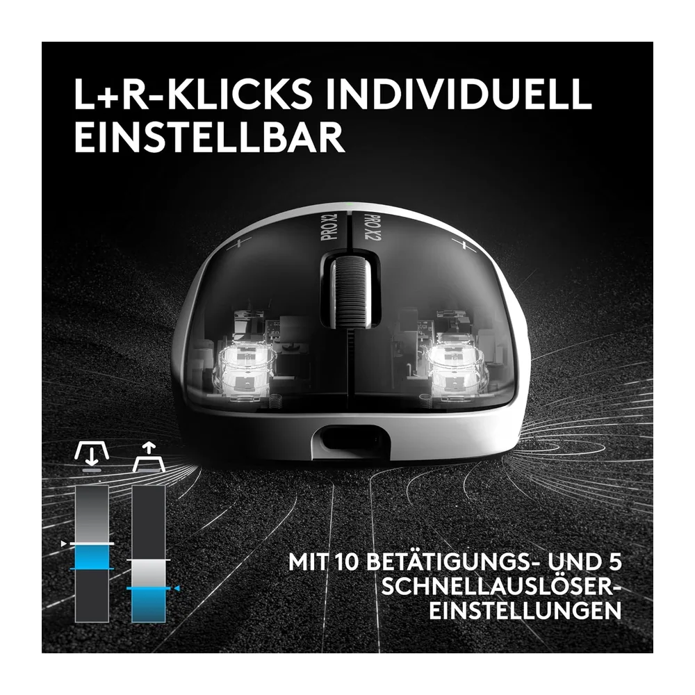 Logitech G PRO X2 SUPERSTRIKE LIGHTSPEED kabellose Gaming-Maus — 5