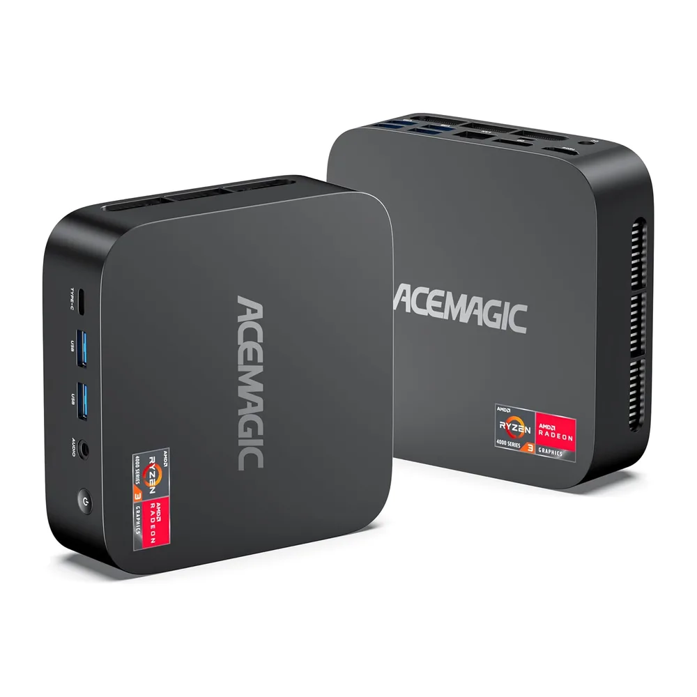 ACEMAGIC K1 Mini PC,AMD Ryzen R2544(Übertrifft 3500U),8GB DDR4 256GB SSD