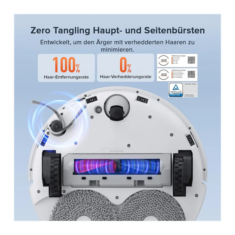roborock Qrevo Curv S5X Saugroboter Weiß (Generalüberholt) — 2