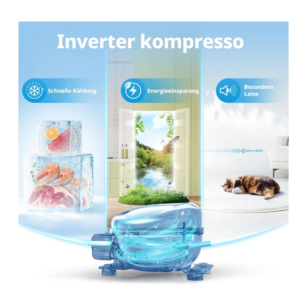 Comfee 88L Gefrierschrank, Kompakter Tiefkühlschrank, Freistehend [Energieklasse D] — 5