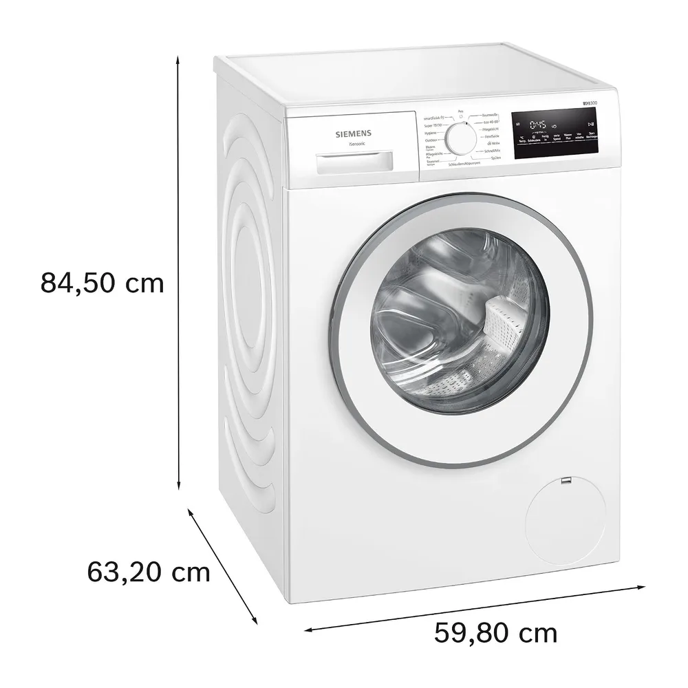 Siemens iQ300 Waschmaschine 9 kg 1400 UpM smartFinish WM14N22A [Energieklasse A] — 6