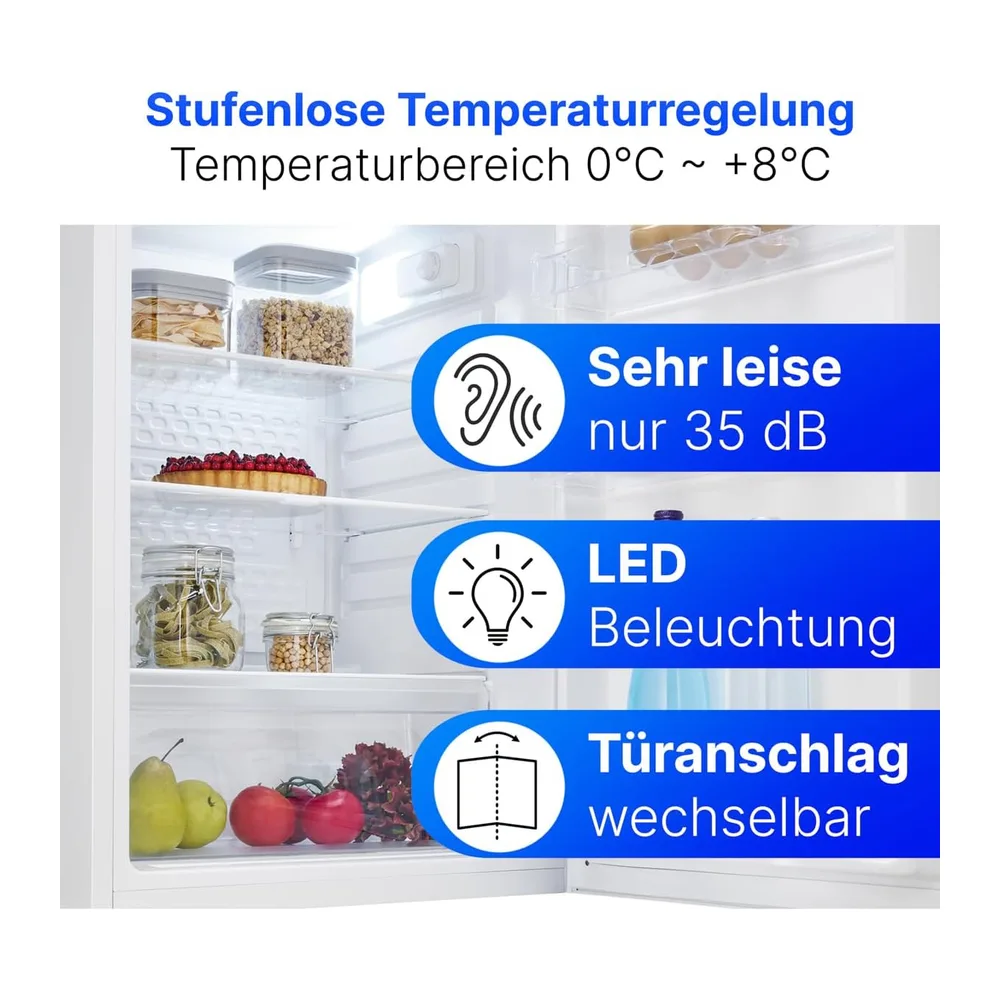 Bomann® Kühlschrank ohne Gefrierfach | Energieklasse C | 85cm | 5 Jahre Kompressor-Garantie | Kühlschrank — 5