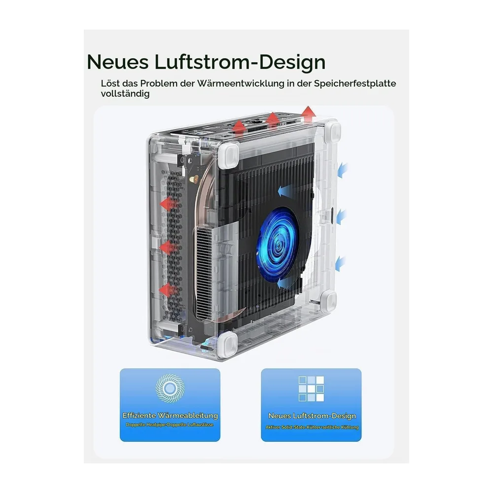 MINIS FORUM NAB6 Lite Mini PC mit Intel Core i5-12600H — 3