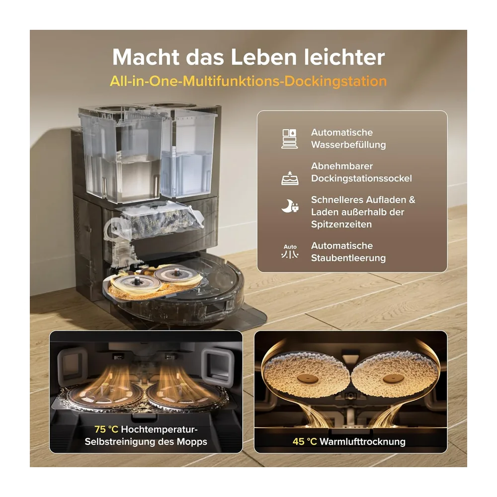 roborock Qrevo S Pro Saugroboter mit Wischfunktion — 2
