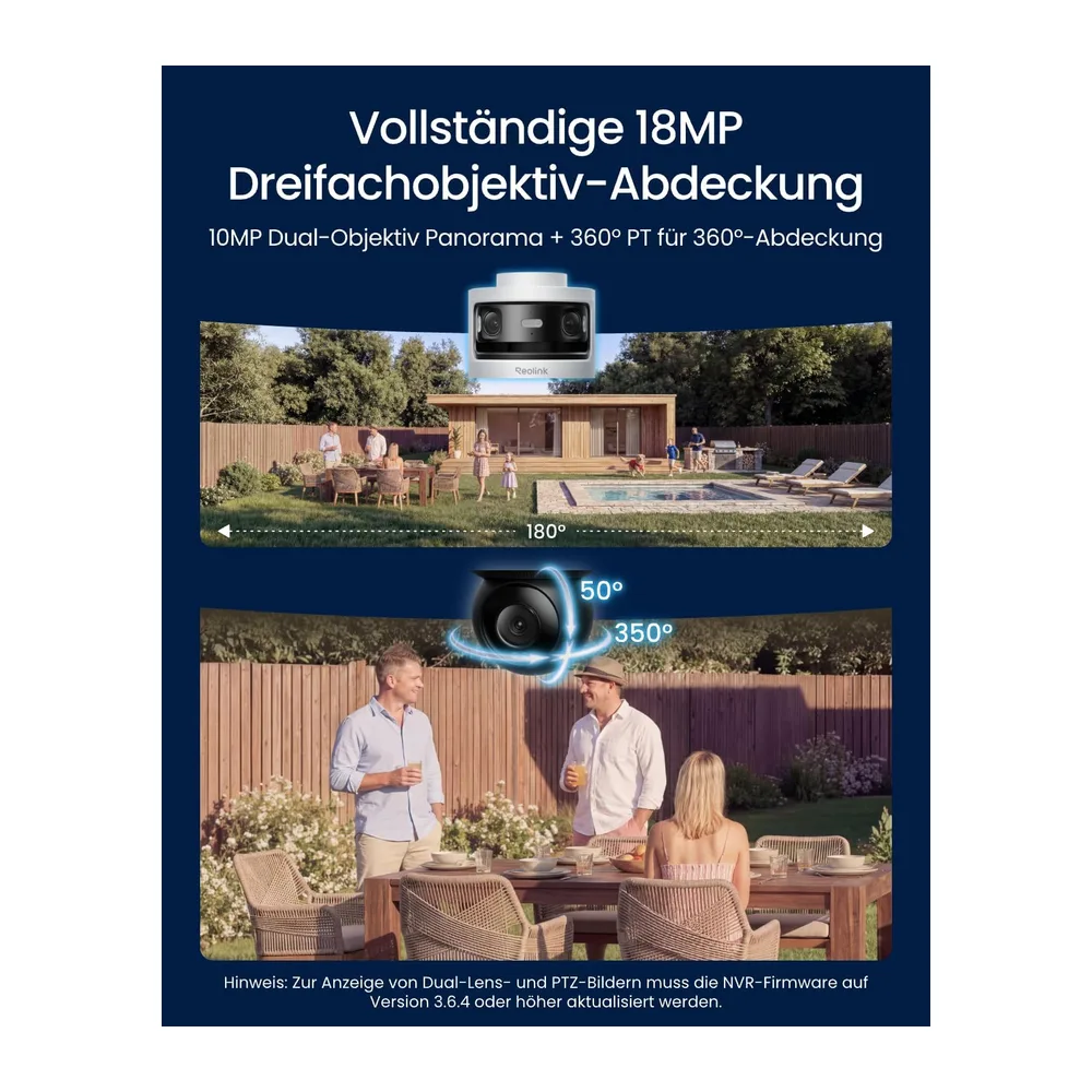 Reolink Dreifachobjektiv PoE Sicherheitskamera für Außenbereich,OMVI 3i PoE — 2