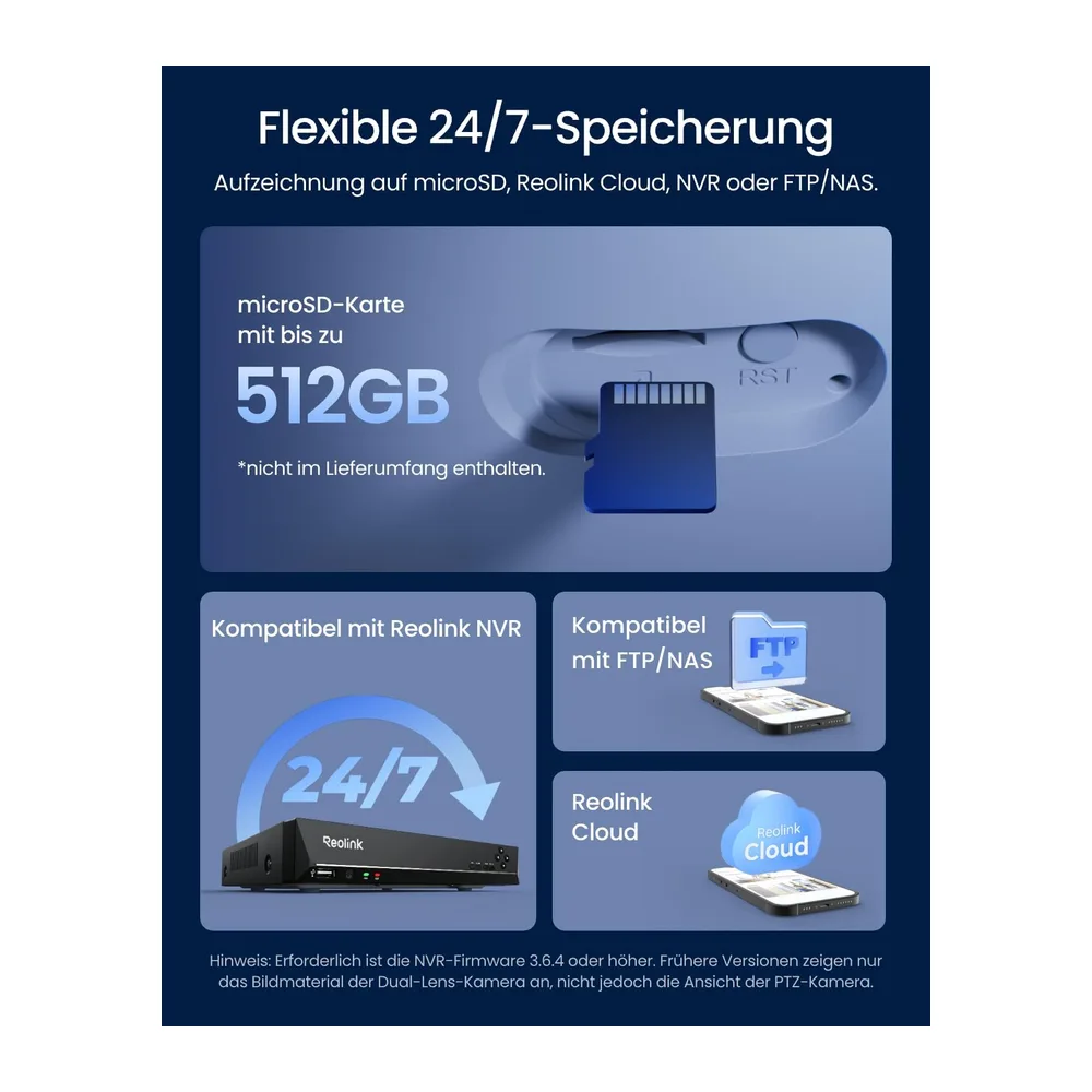 Reolink Dreifachobjektiv PoE Sicherheitskamera für Außenbereich,OMVI 3i PoE — 6